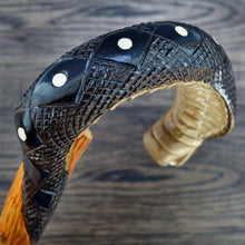 Load image into Gallery viewer, Gift Cane Walking Stick Canes Sticks Reed Staff Wood Wooden Hand-Carved Carving Handmade Cane Accessories ( Cobra )