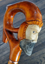 Load image into Gallery viewer, Gift Cane Walking Stick Canes Sticks Reed Staff Wood Wooden Hand-Carved Carving Handmade Cane Accessories ( Magician )