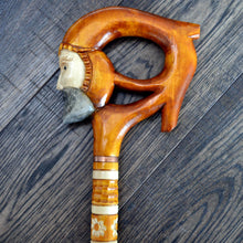 Load image into Gallery viewer, Gift Cane Walking Stick Canes Sticks Reed Staff Wood Wooden Hand-Carved Carving Handmade Cane Accessories ( Magician )
