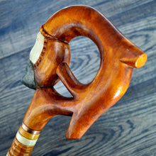 Load image into Gallery viewer, Gift Cane Walking Stick Canes Sticks Reed Staff Wood Wooden Hand-Carved Carving Handmade Cane Accessories ( Magician )