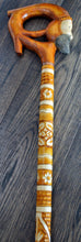 Load image into Gallery viewer, Gift Cane Walking Stick Canes Sticks Reed Staff Wood Wooden Hand-Carved Carving Handmade Cane Accessories ( Magician )