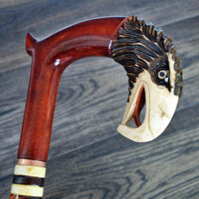 Load image into Gallery viewer, Gift Cane Walking Stick Canes Sticks Reed Staff Wood Wooden Hand-Carved Carving Handmade Cane Accessories ( Eagle )