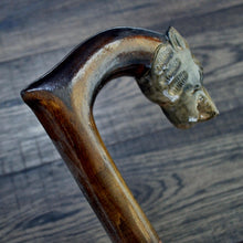Load image into Gallery viewer, Gift Cane Walking Stick Canes Sticks Reed Staff Wood Wooden Hand-Carved Carving Handmade Cane Accessories ( Panther )