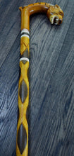 Load image into Gallery viewer, Gift Cane Walking Stick Canes Sticks Reed Staff Wood Wooden Hand-Carved Carving Handmade Cane Accessories ( Tiger )