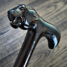 Load image into Gallery viewer, Gift Cane Walking Stick Canes Sticks Reed Staff Wood Wooden Hand-Carved Carving Handmade Cane Accessories ( Jaguar )