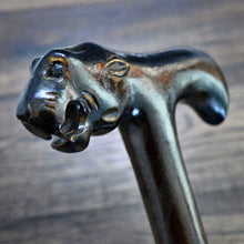 Load image into Gallery viewer, Gift Cane Walking Stick Canes Sticks Reed Staff Wood Wooden Hand-Carved Carving Handmade Cane Accessories ( Jaguar )