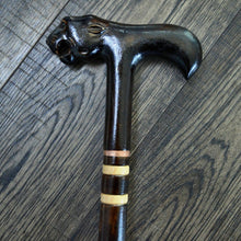 Load image into Gallery viewer, Gift Cane Walking Stick Canes Sticks Reed Staff Wood Wooden Hand-Carved Carving Handmade Cane Accessories ( Jaguar )