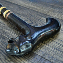 Load image into Gallery viewer, Gift Cane Walking Stick Canes Sticks Reed Staff Wood Wooden Hand-Carved Carving Handmade Cane Accessories ( Jaguar )