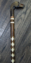 Load image into Gallery viewer, Gift Cane Walking Stick Canes Sticks Reed Staff Wood Wooden Hand-Carved Carving Handmade Cane Accessories ( Spaniel )