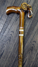 Load image into Gallery viewer, Gift Cane Walking Stick Canes Sticks Reed Staff Wood Wooden Hand-Carved Carving Handmade Cane Accessories ( Elephant )
