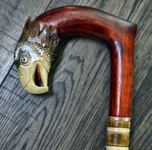 Load image into Gallery viewer, Gift Cane Walking Stick Canes Sticks Reed Staff Wood Wooden Hand-Carved Carving Handmade Cane Accessories ( Eagle new )