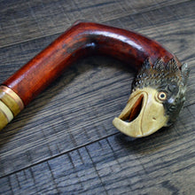 Load image into Gallery viewer, Gift Cane Walking Stick Canes Sticks Reed Staff Wood Wooden Hand-Carved Carving Handmade Cane Accessories ( Eagle new american flag )