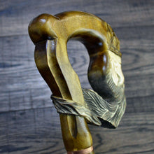 Load image into Gallery viewer, Gift Cane Walking Stick Canes Sticks Reed Staff Wood Wooden Hand-Carved Carving Handmade Cane Accessories ( King )