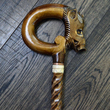 Load image into Gallery viewer, Gift Cane Walking Stick Canes Sticks Reed Staff Wood Wooden Hand-Carved Carving Handmade Cane Accessories ( Boar old )