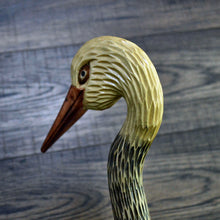 Load image into Gallery viewer, Gift Cane Walking Stick Canes Sticks Reed Staff Wood Wooden Hand-Carved Carving Handmade Cane Accessories ( Stork )