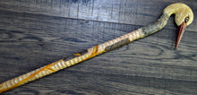 Load image into Gallery viewer, Gift Cane Walking Stick Canes Sticks Reed Staff Wood Wooden Hand-Carved Carving Handmade Cane Accessories ( Stork )