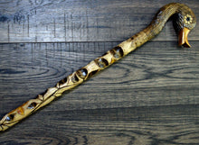 Load image into Gallery viewer, Gift Cane Walking Stick Canes Sticks Reed Staff Wood Wooden Hand-Carved Carving Handmade Cane Accessories ( Duck )