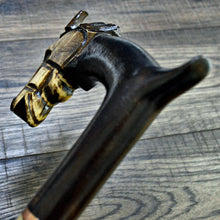 Load image into Gallery viewer, Gift Cane Walking Stick Canes Sticks Reed Staff Wood Wooden Hand-Carved Carving Handmade Cane Accessories ( Horse )