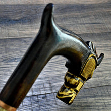 Load image into Gallery viewer, Gift Cane Walking Stick Canes Sticks Reed Staff Wood Wooden Hand-Carved Carving Handmade Cane Accessories ( Horse )