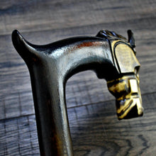 Load image into Gallery viewer, Gift Cane Walking Stick Canes Sticks Reed Staff Wood Wooden Hand-Carved Carving Handmade Cane Accessories ( Horse )