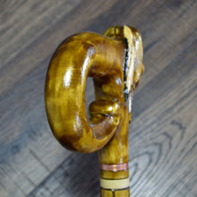 Load image into Gallery viewer, Gift Cane Walking Stick Canes Sticks Reed Staff Wood Wooden Hand-Carved Carving Handmade Cane Accessories ( Indian )