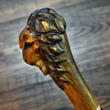Load image into Gallery viewer, Gift Cane Walking Stick Canes Sticks Reed Staff Wood Wooden Hand-Carved Carving Handmade Cane Accessories ( Lion )