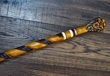 Load image into Gallery viewer, Gift Cane Walking Stick Canes Sticks Reed Staff Wood Wooden Hand-Carved Carving Handmade Cane Accessories ( Lion )