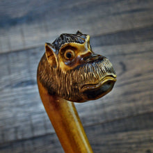 Load image into Gallery viewer, Gift Cane Walking Stick Canes Sticks Reed Staff Wood Wooden Hand-Carved Carving Handmade Cane Accessories ( Monkey )