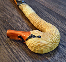 Load image into Gallery viewer, Gift Cane Walking Stick Canes Sticks Reed Staff Wood Wooden Hand-Carved Carving Handmade Cane  Accessories ( Swan )