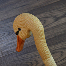 Load image into Gallery viewer, Gift Cane Walking Stick Canes Sticks Reed Staff Wood Wooden Hand-Carved Carving Handmade Cane  Accessories ( Swan )