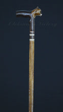 Load and play video in Gallery viewer, Gift Cane Walking Stick Canes Sticks Reed Staff Wood Wooden Hand-Carved Carving Handmade Cane  Accessories ( Cougar )
