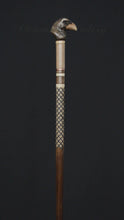 Load and play video in Gallery viewer, Gift Cane Walking Stick Canes Sticks Reed Staff Wood Wooden Hand-Carved Carving Handmade Cane  Accessories ( Eagle Head Brown )
