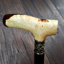 Load image into Gallery viewer, Cane Walking Stick Burl Hybrid Acryl Wood Reed Wooden Walking Cane Sticks Walking Sticks Handcrafted Handmade Cane Exclusive S3
