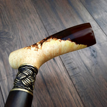 Load image into Gallery viewer, Cane Walking Stick Burl Hybrid Acryl Wood Reed Wooden Walking Cane Sticks Walking Sticks Handcrafted Handmade Cane Exclusive S3
