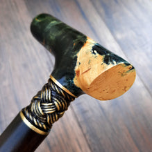 Load image into Gallery viewer, Cane Walking Stick Burl Hybrid Acryl Wood Reed Wooden Walking Cane Sticks Walking Sticks Handcrafted Handmade Cane Exclusive S4
