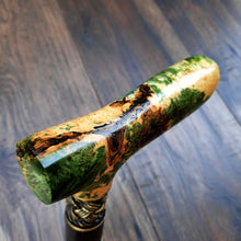 Load image into Gallery viewer, Cane Walking Stick Burl Hybrid Acryl Wood Reed Wooden Walking Cane Sticks Walking Sticks Handcrafted Handmade Cane Exclusive S7
