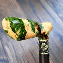 Load image into Gallery viewer, Cane Walking Stick Burl Hybrid Acryl Wood Reed Wooden Walking Cane Sticks Walking Sticks Handcrafted Handmade Cane Exclusive S7
