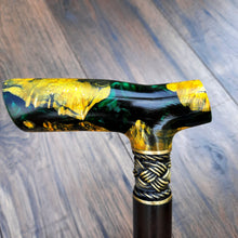 Load image into Gallery viewer, Cane Walking Stick Burl Hybrid Acryl Wood Reed Wooden Walking Cane Sticks Walking Sticks Handcrafted Handmade Cane Exclusive S9
