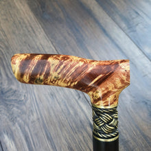 Load image into Gallery viewer, Cane Walking Stick Burl Hybrid Acryl Wood Reed Wooden Walking Cane Sticks Walking Sticks Handcrafted Handmade Cane Exclusive S11
