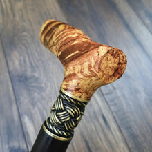 Load image into Gallery viewer, Cane Walking Stick Burl Hybrid Acryl Wood Reed Wooden Walking Cane Sticks Walking Sticks Handcrafted Handmade Cane Exclusive S11
