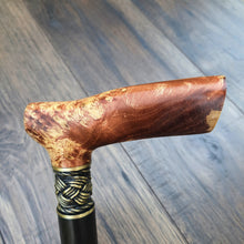 Load image into Gallery viewer, Cane Walking Stick Burl Hybrid Acryl Wood Reed Wooden Walking Cane Sticks Walking Sticks Handcrafted Handmade Cane Exclusive S11
