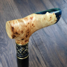 Load image into Gallery viewer, Cane Walking Stick Burl Hybrid Acryl Wood Reed Wooden Walking Cane Sticks Walking Sticks Handcrafted Handmade Cane Exclusive S12
