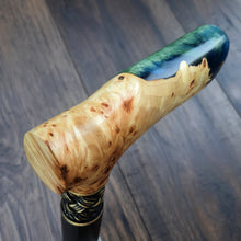 Load image into Gallery viewer, Cane Walking Stick Burl Hybrid Acryl Wood Reed Wooden Walking Cane Sticks Walking Sticks Handcrafted Handmade Cane Exclusive S12
