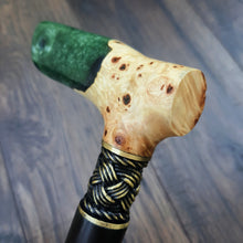 Load image into Gallery viewer, Cane Walking Stick Burl Hybrid Acryl Wood Reed Wooden Walking Cane Sticks Walking Sticks Handcrafted Handmade Cane Exclusive S12
