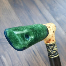 Load image into Gallery viewer, Cane Walking Stick Burl Hybrid Acryl Wood Reed Wooden Walking Cane Sticks Walking Sticks Handcrafted Handmade Cane Exclusive S12
