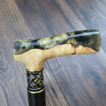 Load image into Gallery viewer, Cane Walking Stick Burl Hybrid Acryl Wood Reed Wooden Walking Cane Sticks Walking Sticks Handcrafted Handmade Cane Exclusive S14
