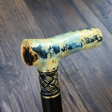 Load image into Gallery viewer, Cane Walking Stick Burl Hybrid Acryl Wood Reed Wooden Walking Cane Sticks Walking Sticks Handcrafted Handmade Cane Exclusive S16
