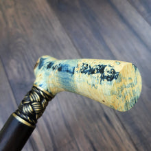 Load image into Gallery viewer, Cane Walking Stick Burl Hybrid Acryl Wood Reed Wooden Walking Cane Sticks Walking Sticks Handcrafted Handmade Cane Exclusive S16
