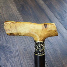 Load image into Gallery viewer, Cane Walking Stick Burl Hybrid Acryl Wood Reed Wooden Walking Cane Sticks Walking Sticks Handcrafted Handmade Cane Exclusive S18
