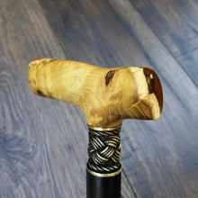 Load image into Gallery viewer, Cane Walking Stick Burl Hybrid Acryl Wood Reed Wooden Walking Cane Sticks Walking Sticks Handcrafted Handmade Cane Exclusive S18
